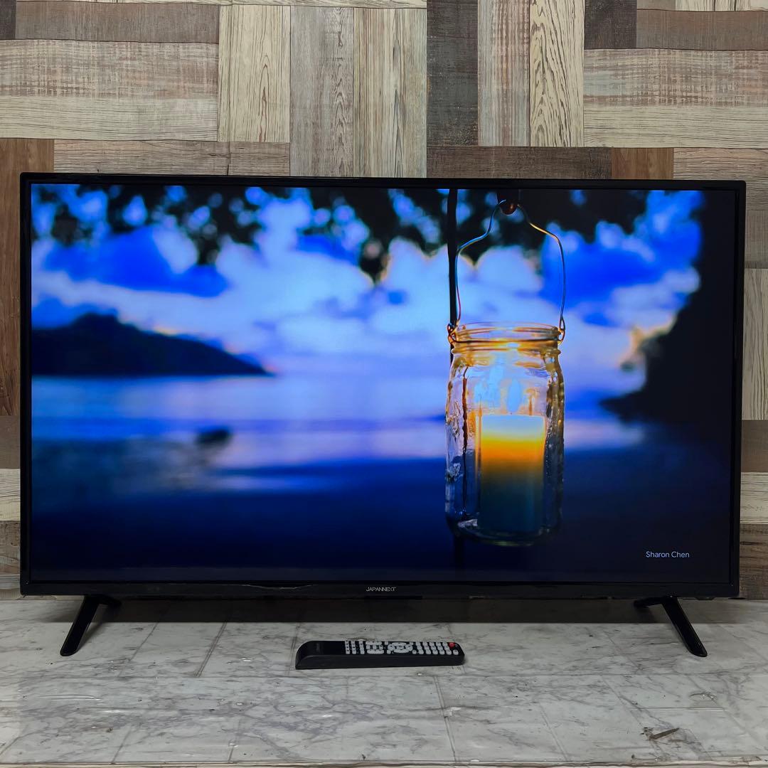 即日受渡❣️全国送料込ジャパンネクスト43型4K液晶モニターリモ付スピーカー箱有