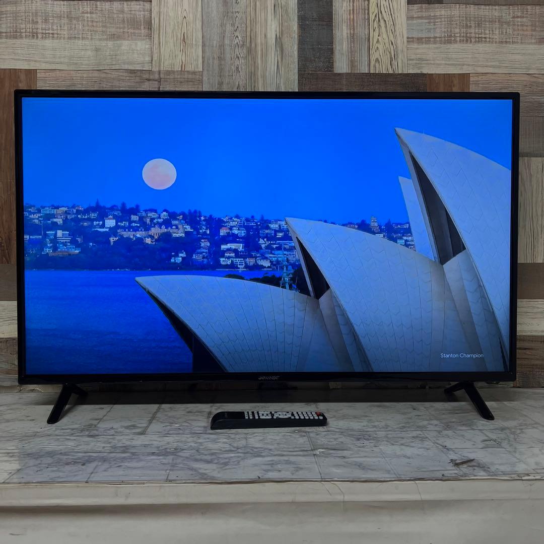 即日受渡❣️全国送料込ジャパンネクスト43型4K液晶モニターリモ付スピーカー箱有