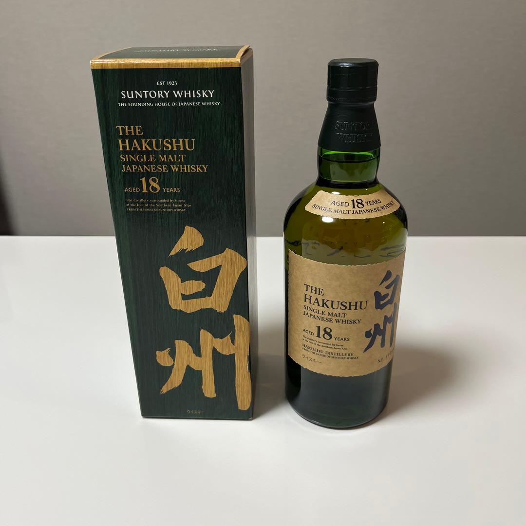 白州 18年 箱付き ウィスキー サントリーシングルモルト