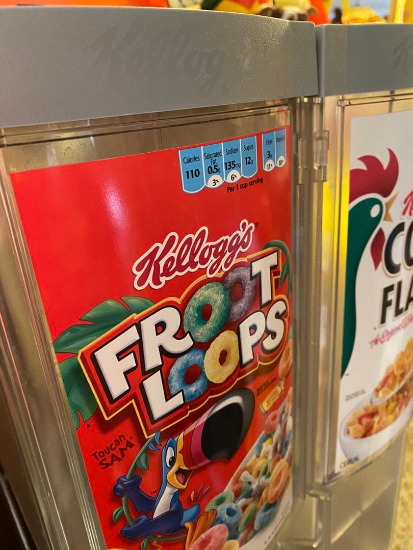 ケロッグ　シリアルディスペンサー　激レア　特大　ホテル 店舗　ビンテージ