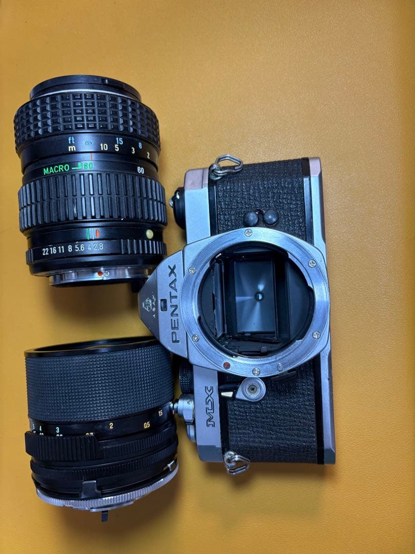 PENTAX MX 一眼レフカメラ レンズ 2個セット 作動