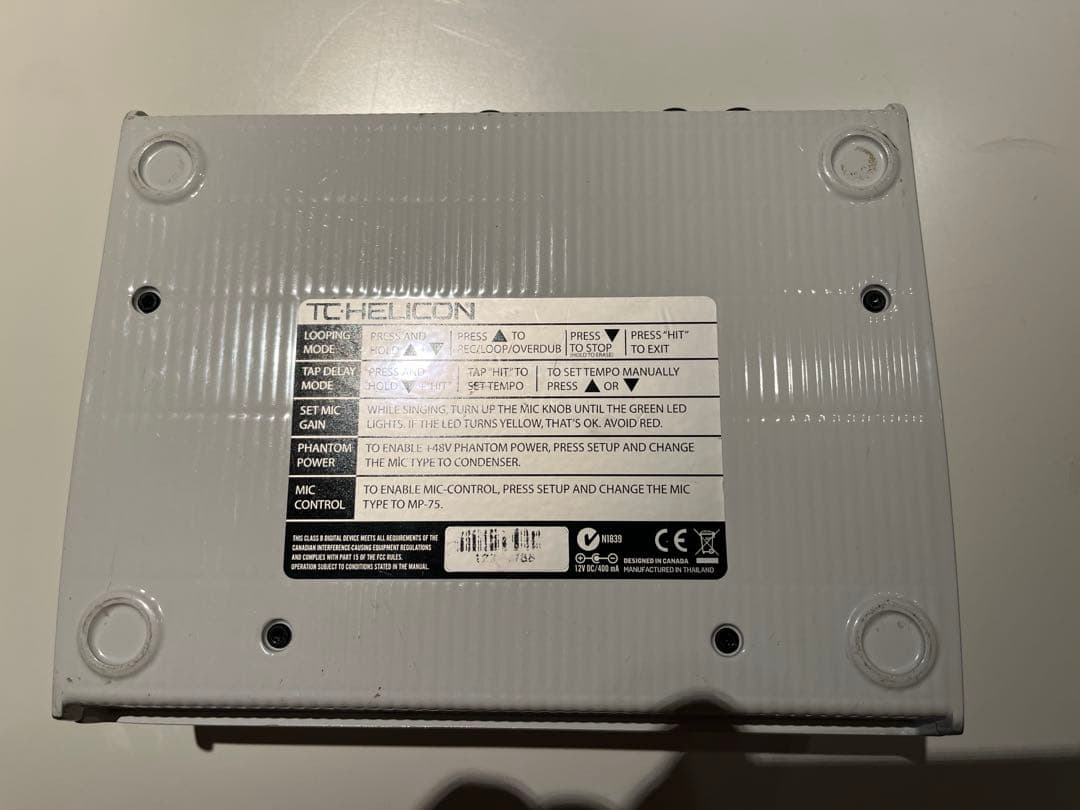 TC HELICON PLAY ELECTRIC ギター/ボーカル エフェクター