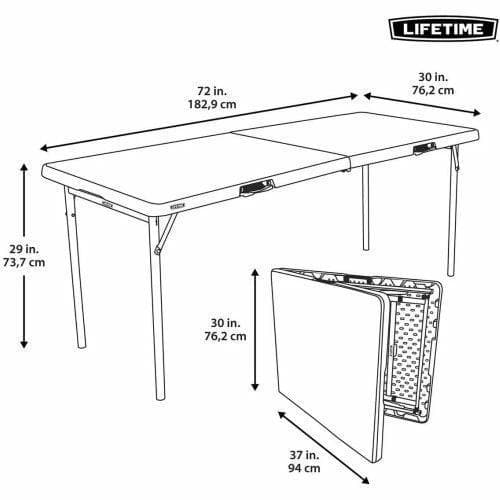 lifetime 折りたたみ テーブル 6人掛け