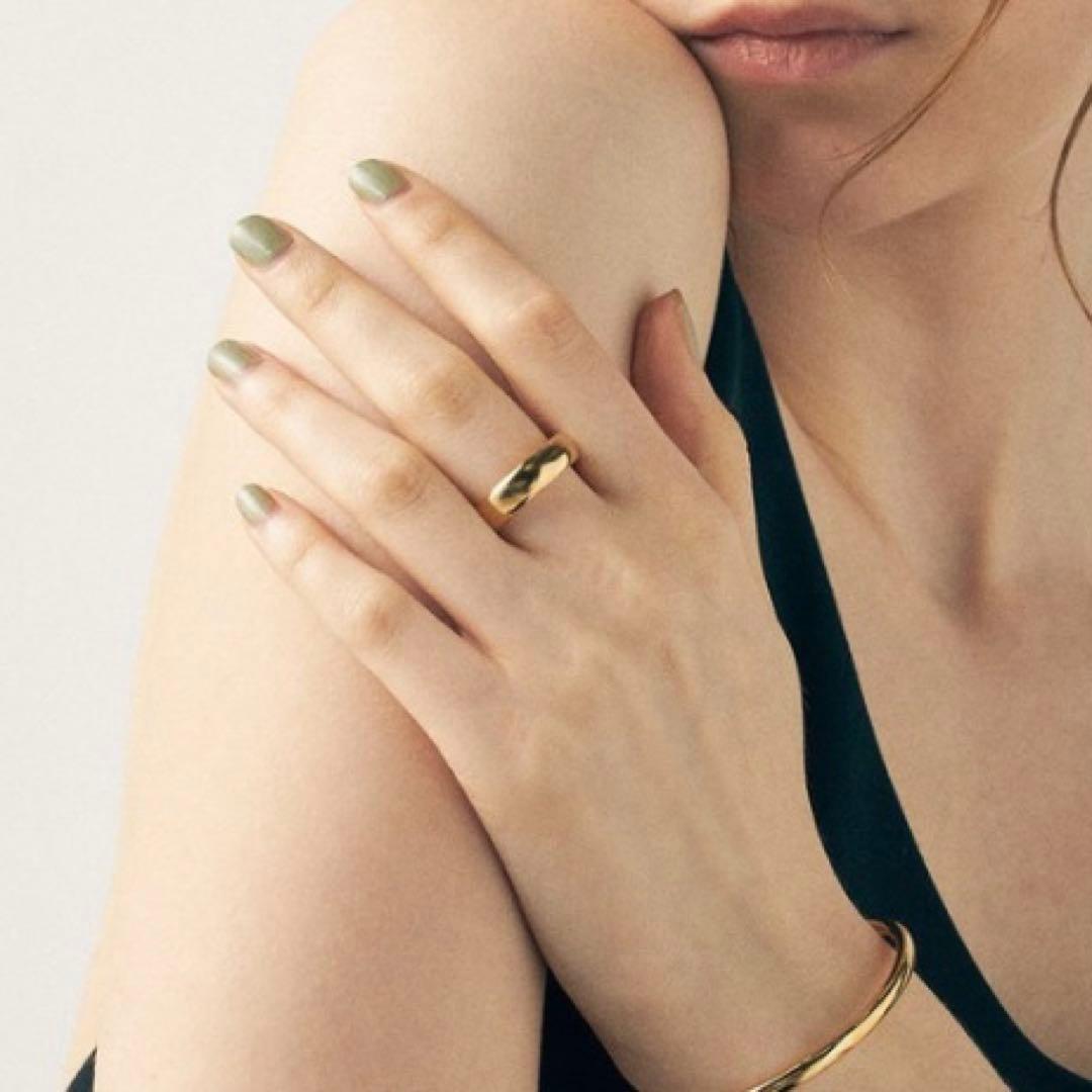 ete エテ　オブジェ　ミディアム リング　7号　ゴールド