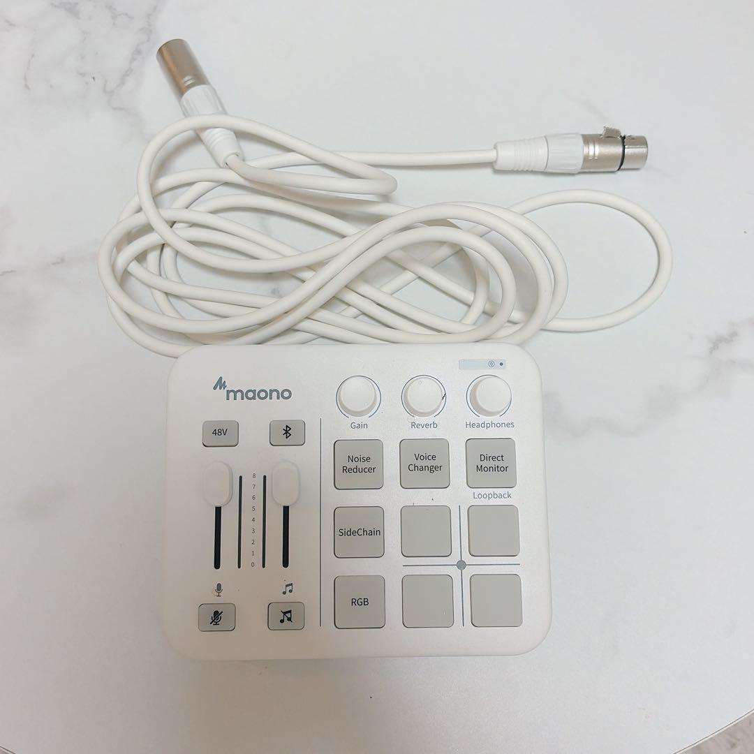 MAONO オーディオミキサー オーディオインターフェース XLRケーブル付