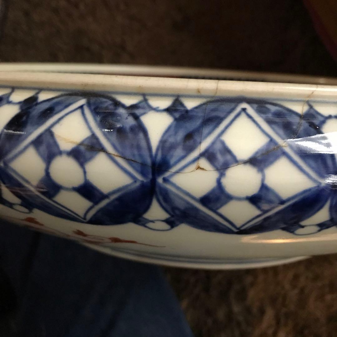 古伊万里　銅鑼鉢　大皿　大型　アンティーク