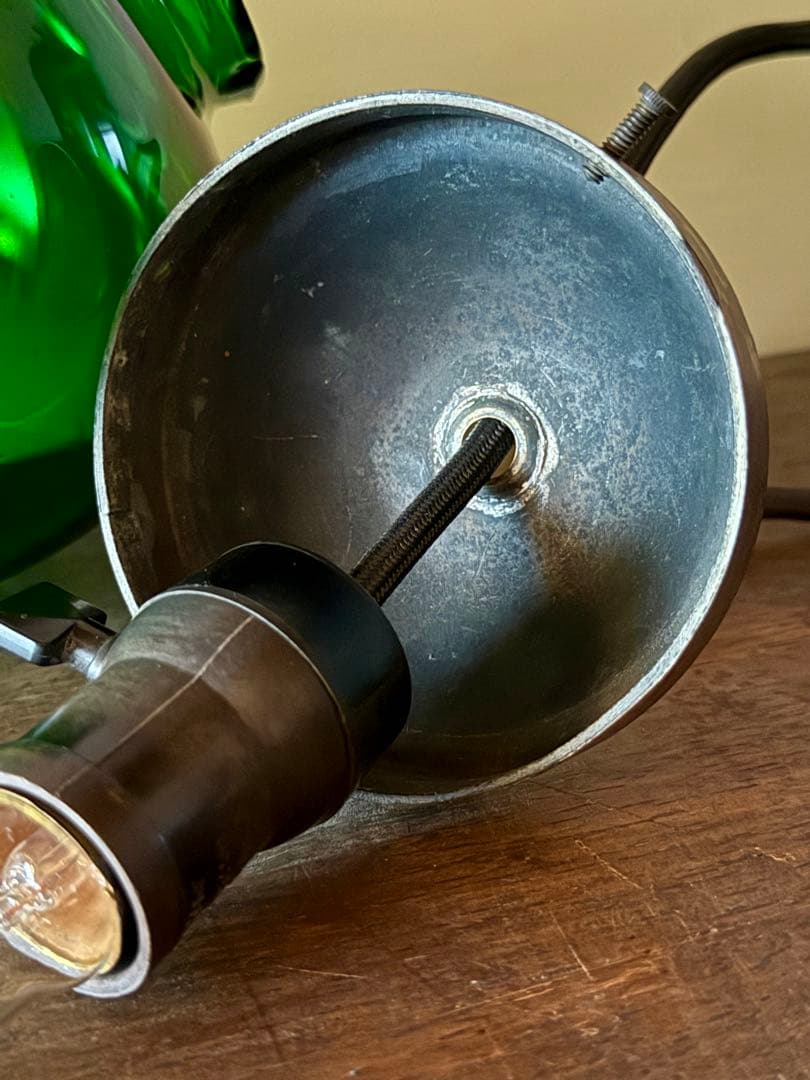 ガラス ペンダントライト 時代物 電笠 電傘 レトロ ヴィンテージ 間接照明