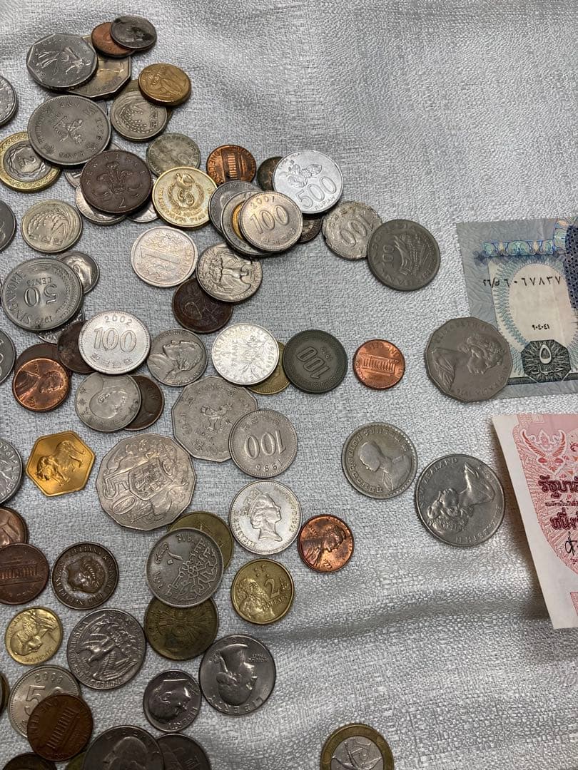 m*y様 ⭐️お宝発見⭐️ 世界各国の　古銭　2キロ　おまとめ