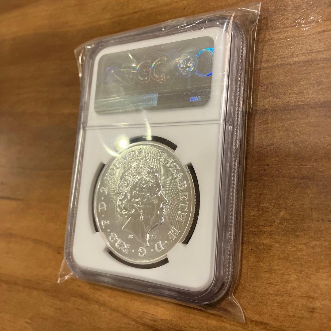 純銀1オンス銀貨デヴィッド・ボウイ 2021年 £2 銀貨NGSMS 70ER