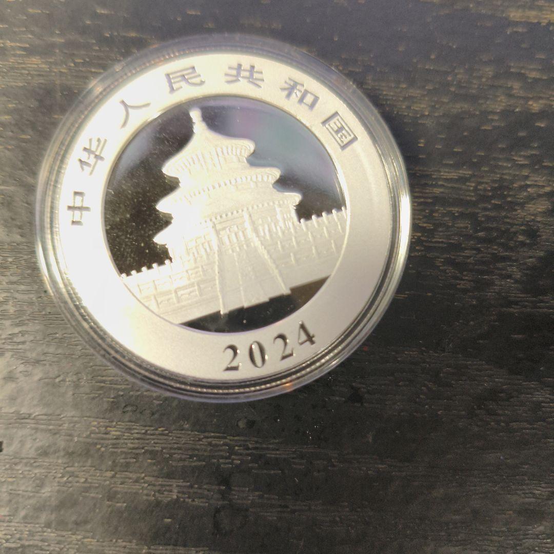 2024年 純銀 パンダ銀貨 30g 中国 10元 シルバー