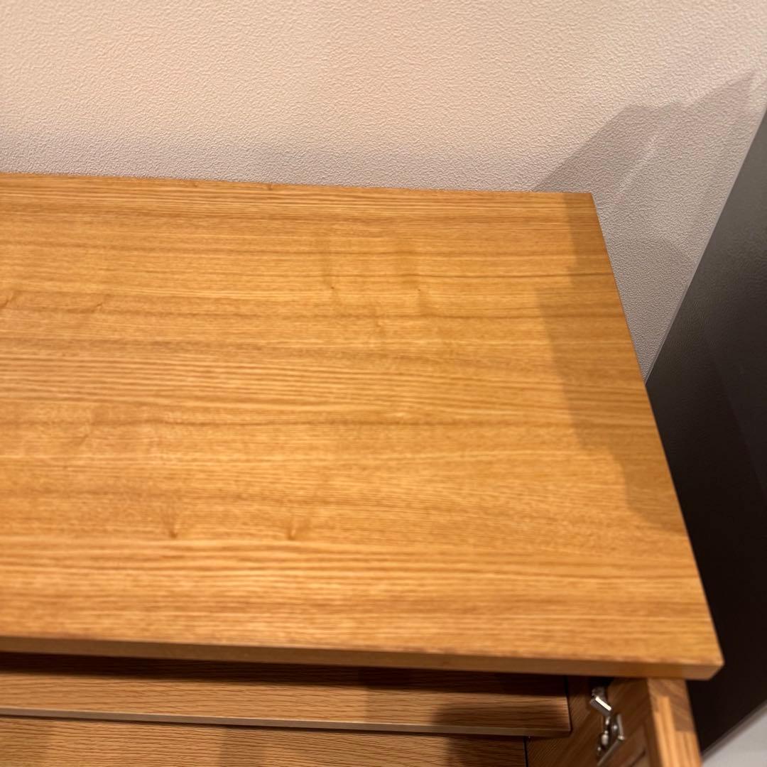 無印良品 脚付木製キャビネット ガラス扉 リビング収納 本棚 食器棚 インテリア