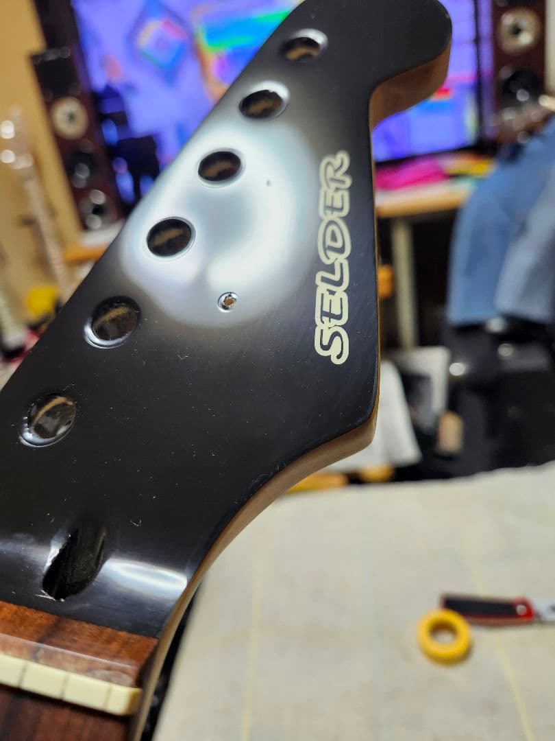 分解洗浄整備調整済み SELDER strat type black SSH