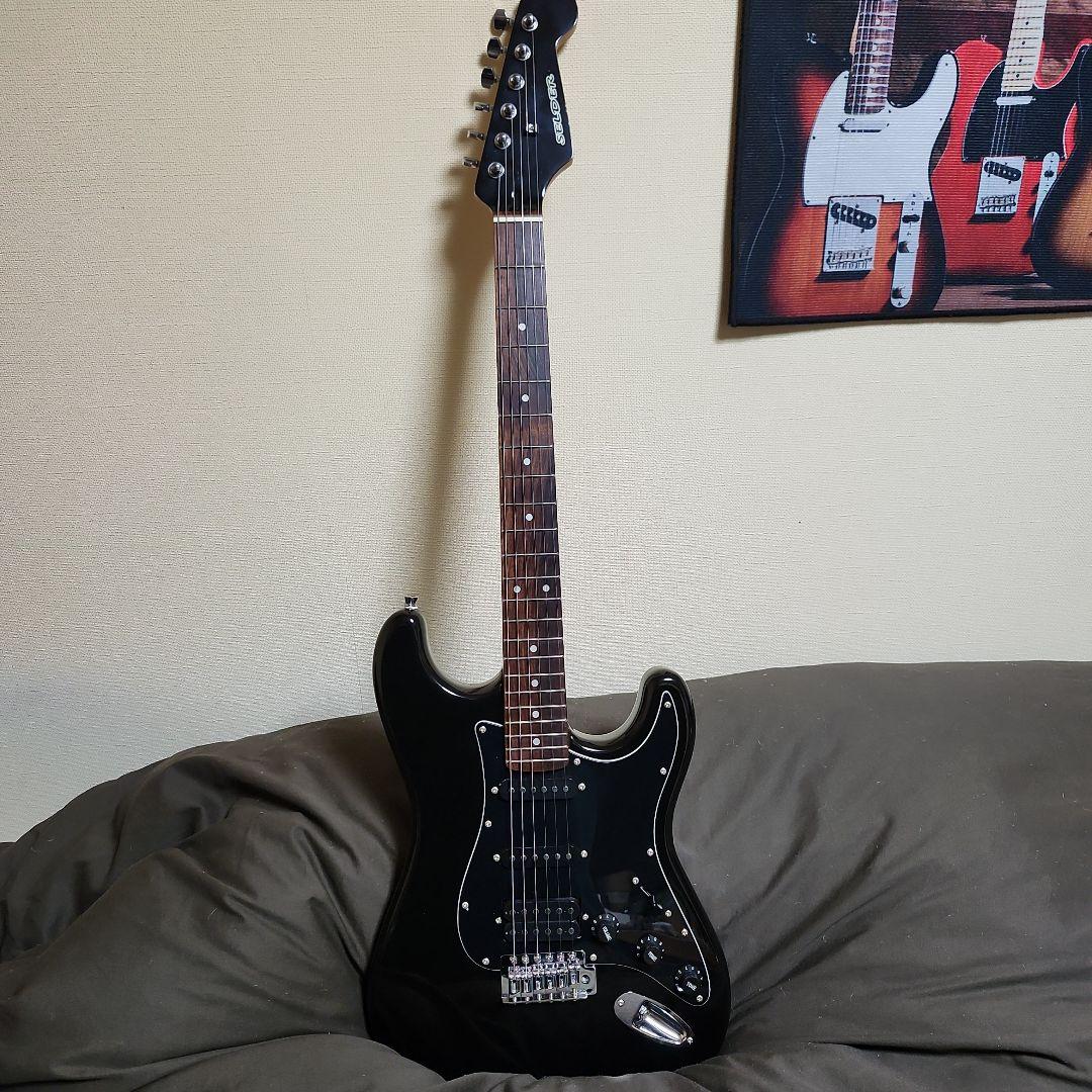 分解洗浄整備調整済み SELDER strat type black SSH