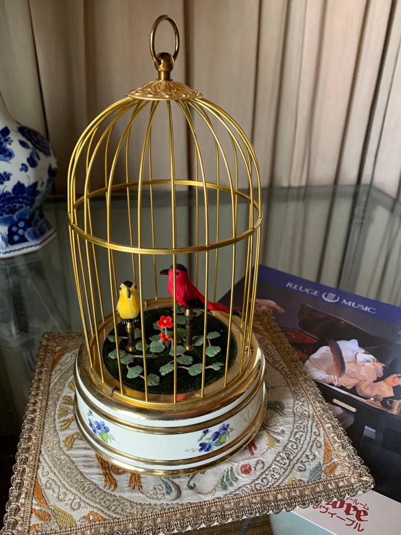 リュージュ　鳥かごシンギングバード2羽