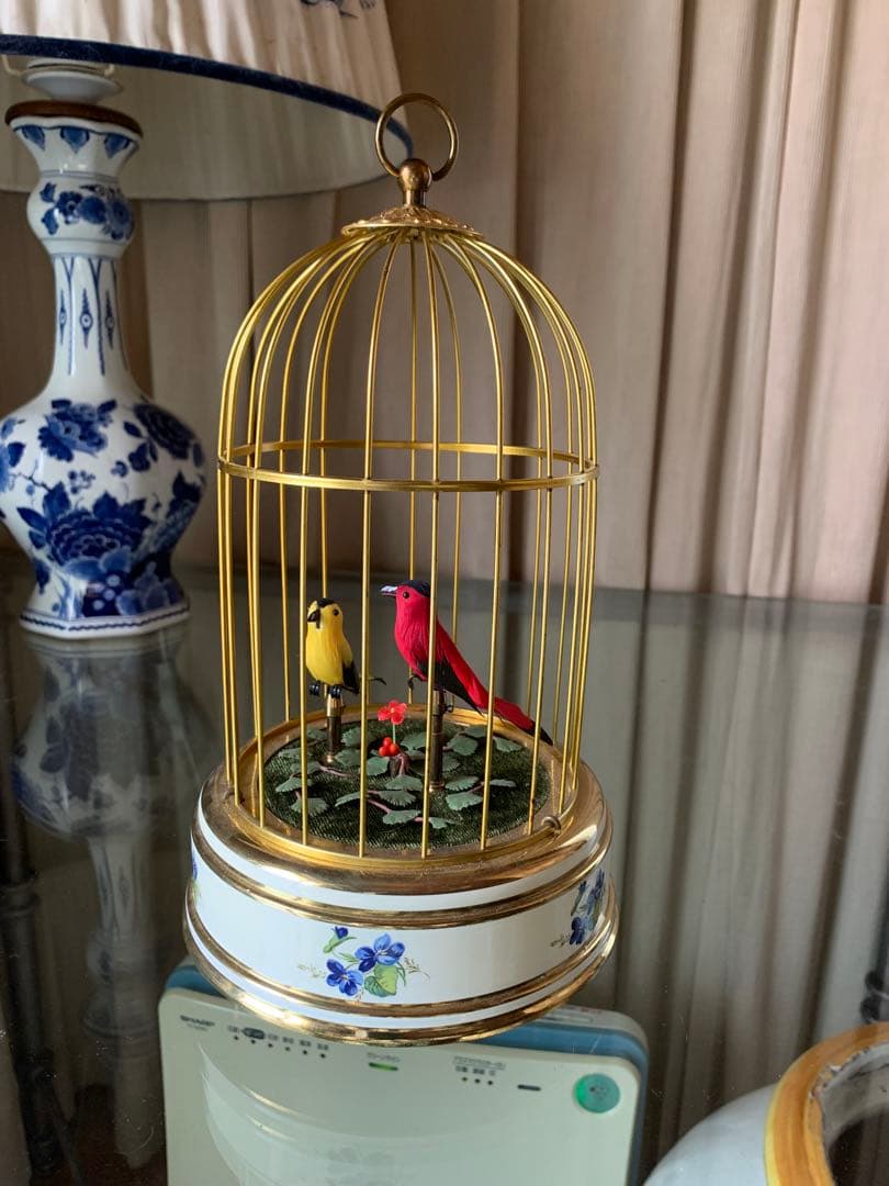 リュージュ　鳥かごシンギングバード2羽