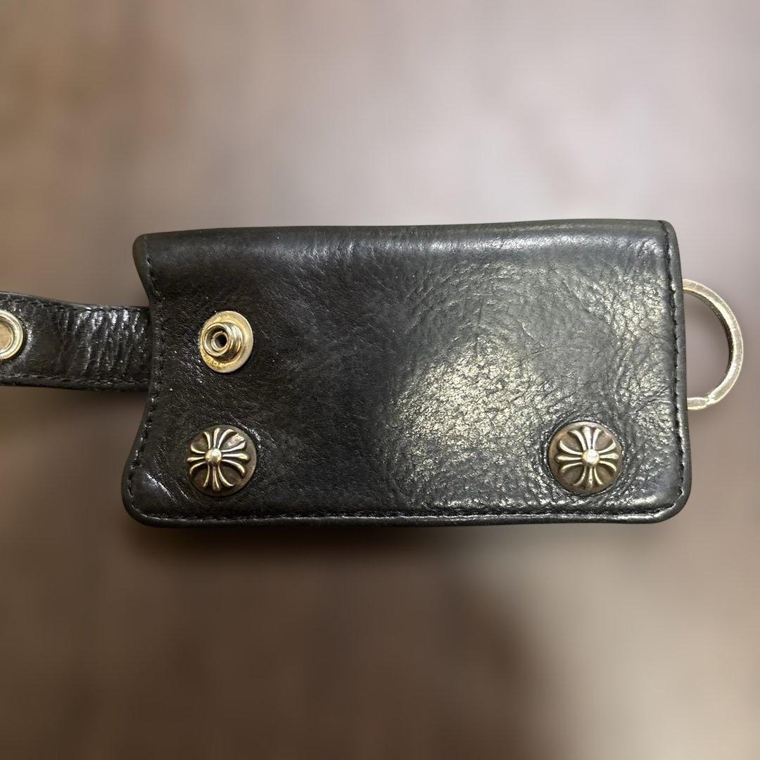 CHROME HEARTSキーホルダー 黒いレザーキーケース