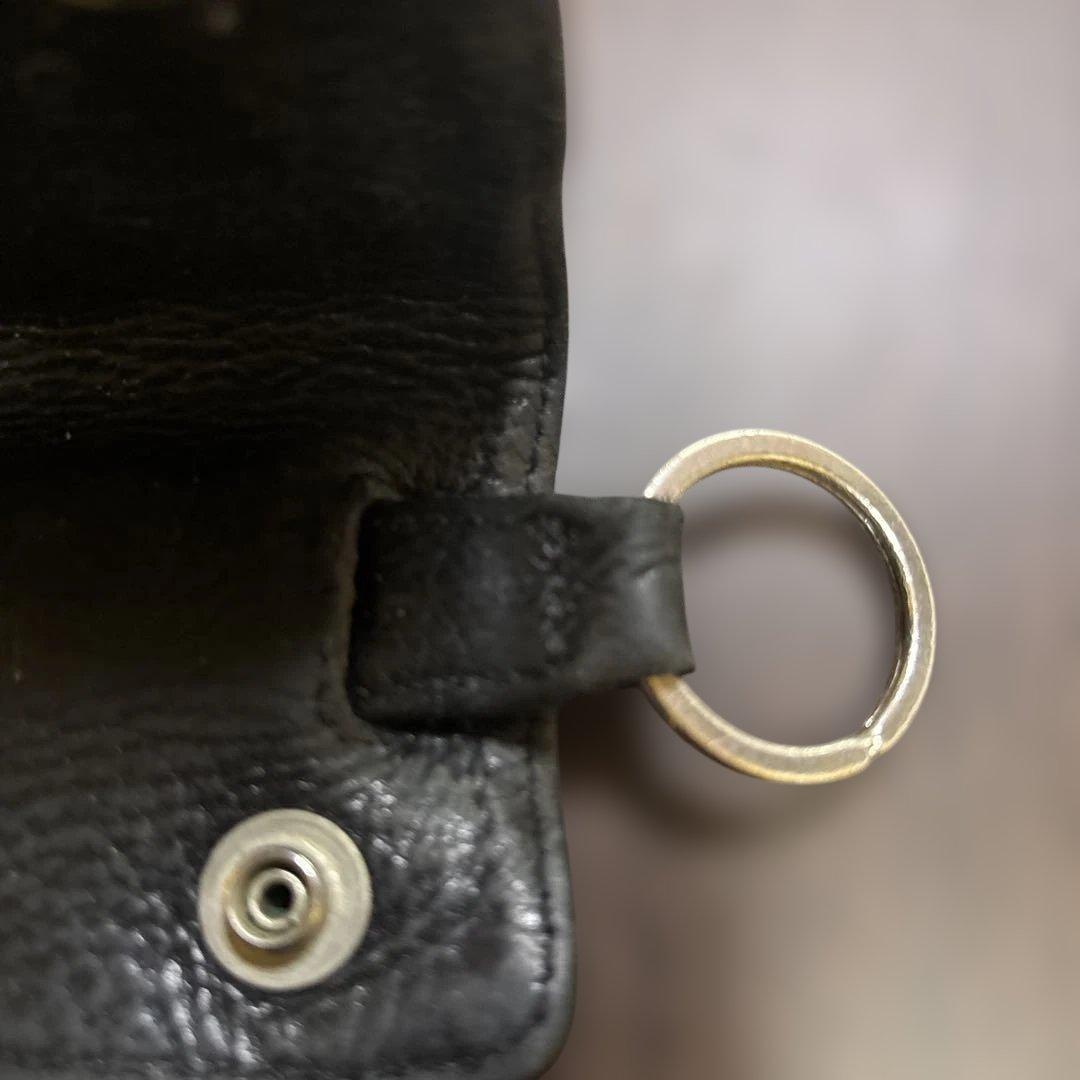 CHROME HEARTSキーホルダー 黒いレザーキーケース