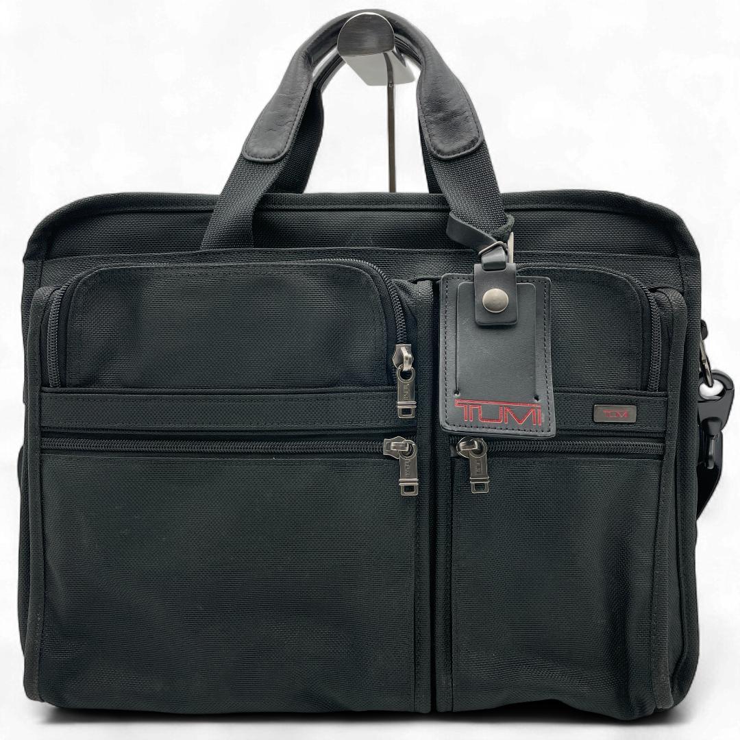 良品 TUMI ビジネスバッグ ナイロン ブラック エクスパンダブル