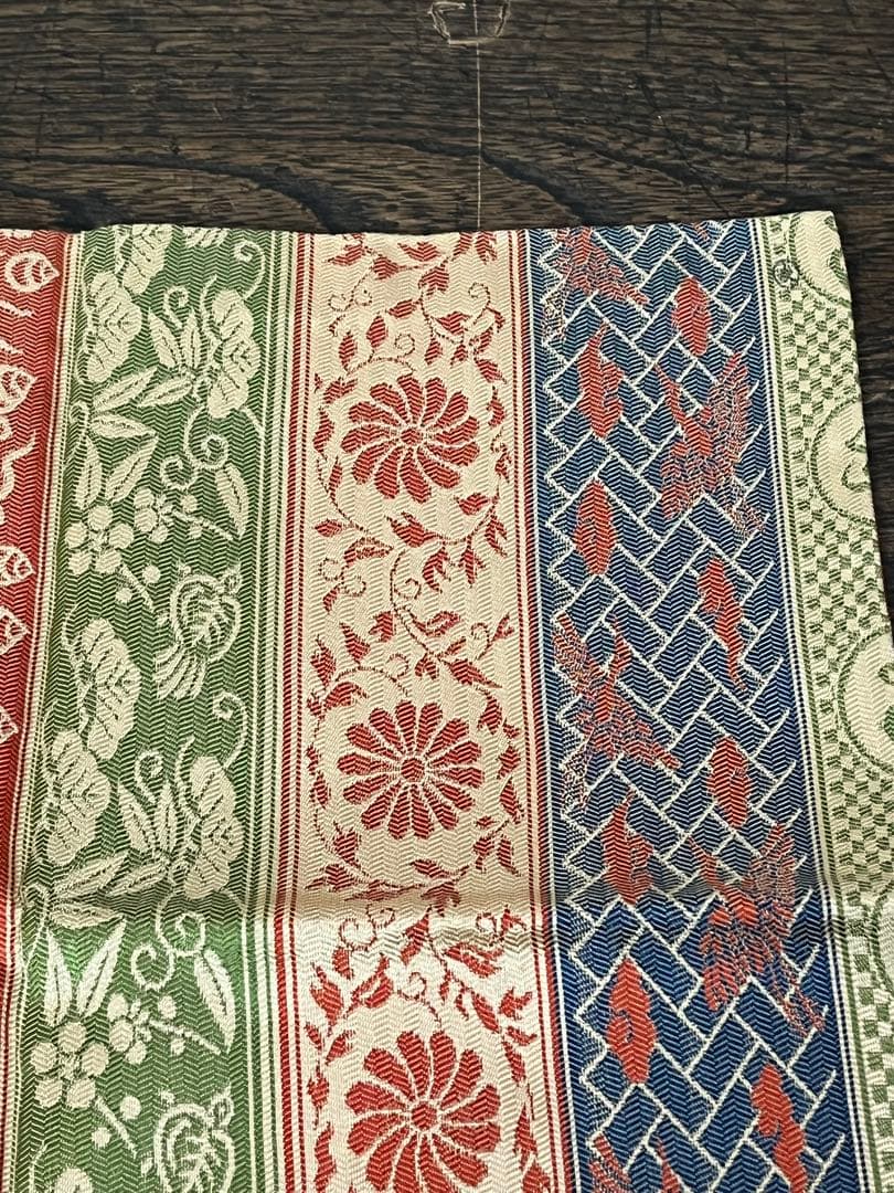 土田友湖　『而妙斎好　㐂寿フクサ』　帛紗　ふくさ　茶道具　共箱　正絹