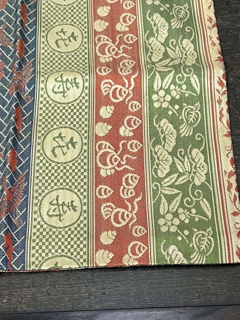 土田友湖　『而妙斎好　㐂寿フクサ』　帛紗　ふくさ　茶道具　共箱　正絹