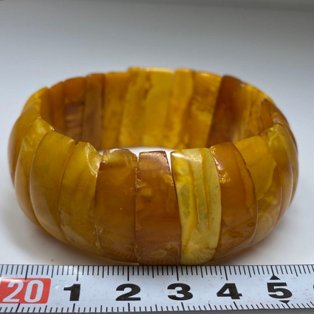 本蝋琥珀　バングル　31g タエチ　東さ7-0321☆2F