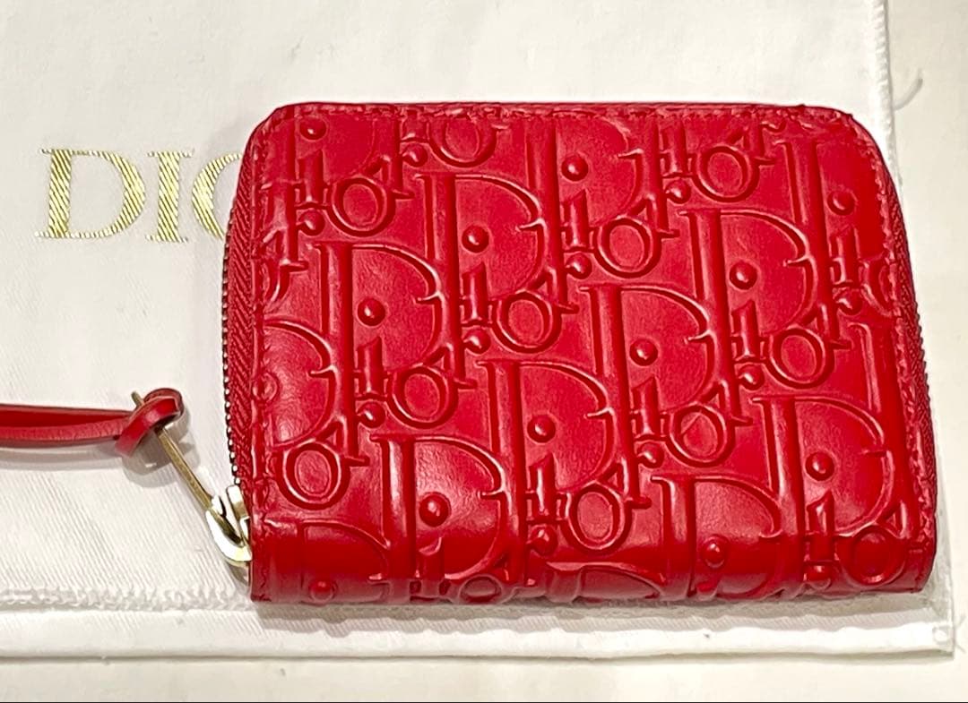 【美品】Diorオブリーク柄フラグメントケース　ジップケース☆ギフトセット