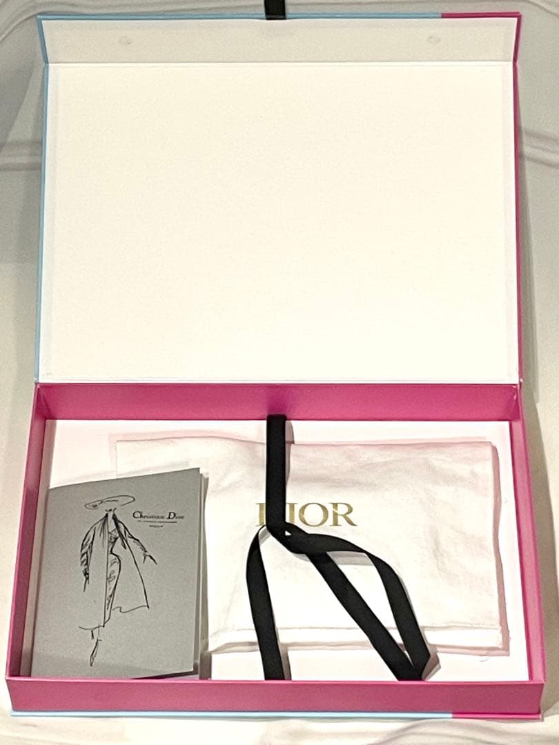 【美品】Diorオブリーク柄フラグメントケース　ジップケース☆ギフトセット