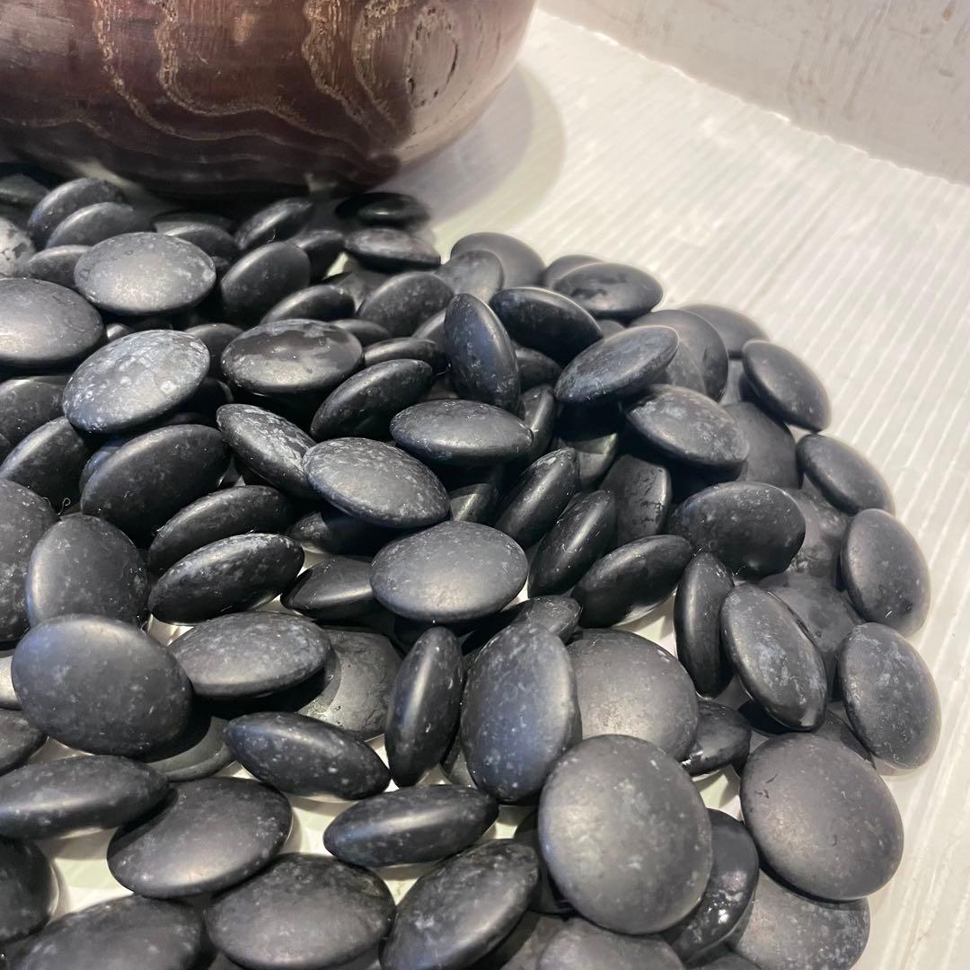 【碁石セット】囲碁 蛤 貝 木製 趣味 遊び　那智黒石　室内ゲーム