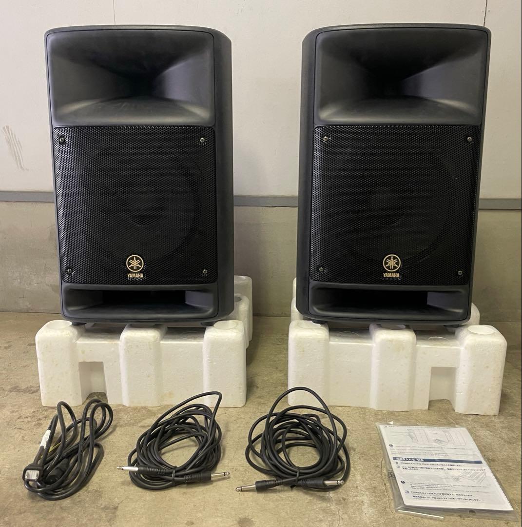 ①Yamaha ステージパス500 スピーカーペア　ポータブルPAシステム