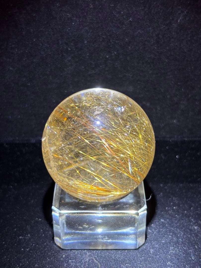 ✨ルチルクォーツ(スフィア41㎜、フリーカット56ミリ)