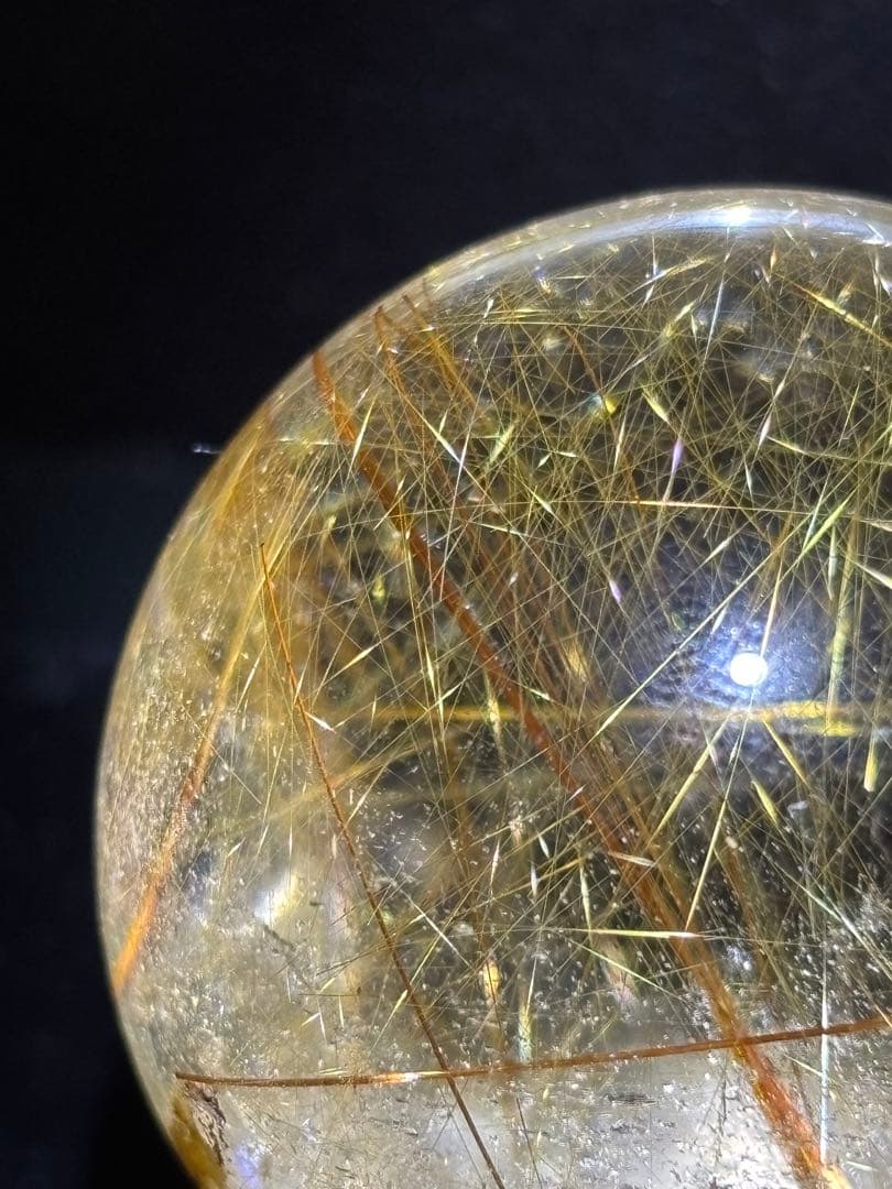 ✨ルチルクォーツ(スフィア41㎜、フリーカット56ミリ)