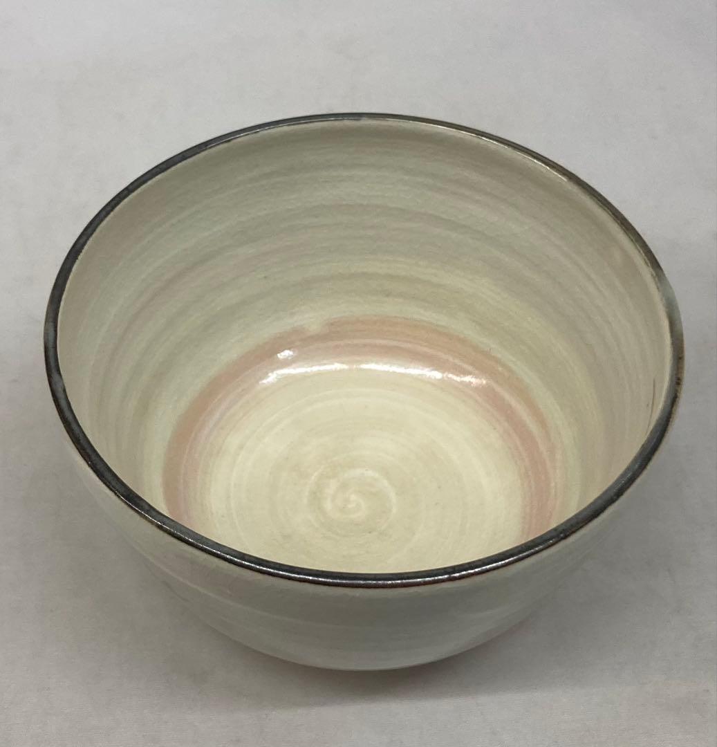 B406b「乾山写八ツ橋文 茶盌」橋本城岳造　共布共箱　鳴滝窯　京焼　茶道具