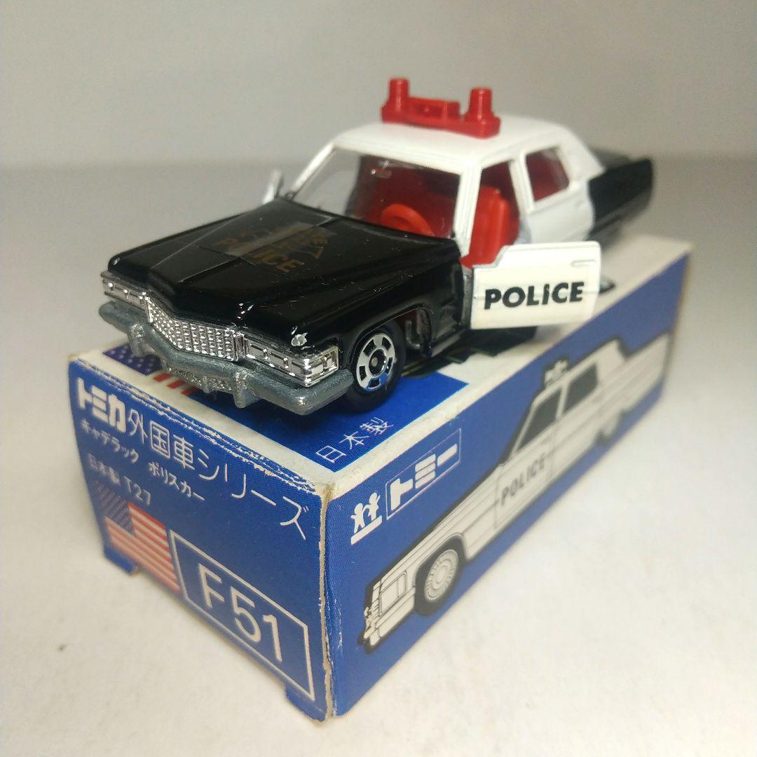 (3821)トミカ 青箱 日本製 キャデラック ポリスカー