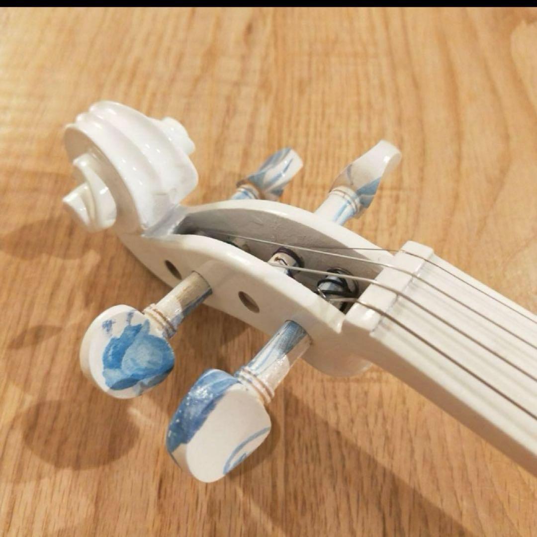 KINGLOS 白 4/4 ソリッドウッド カラード シンプル バイオリン