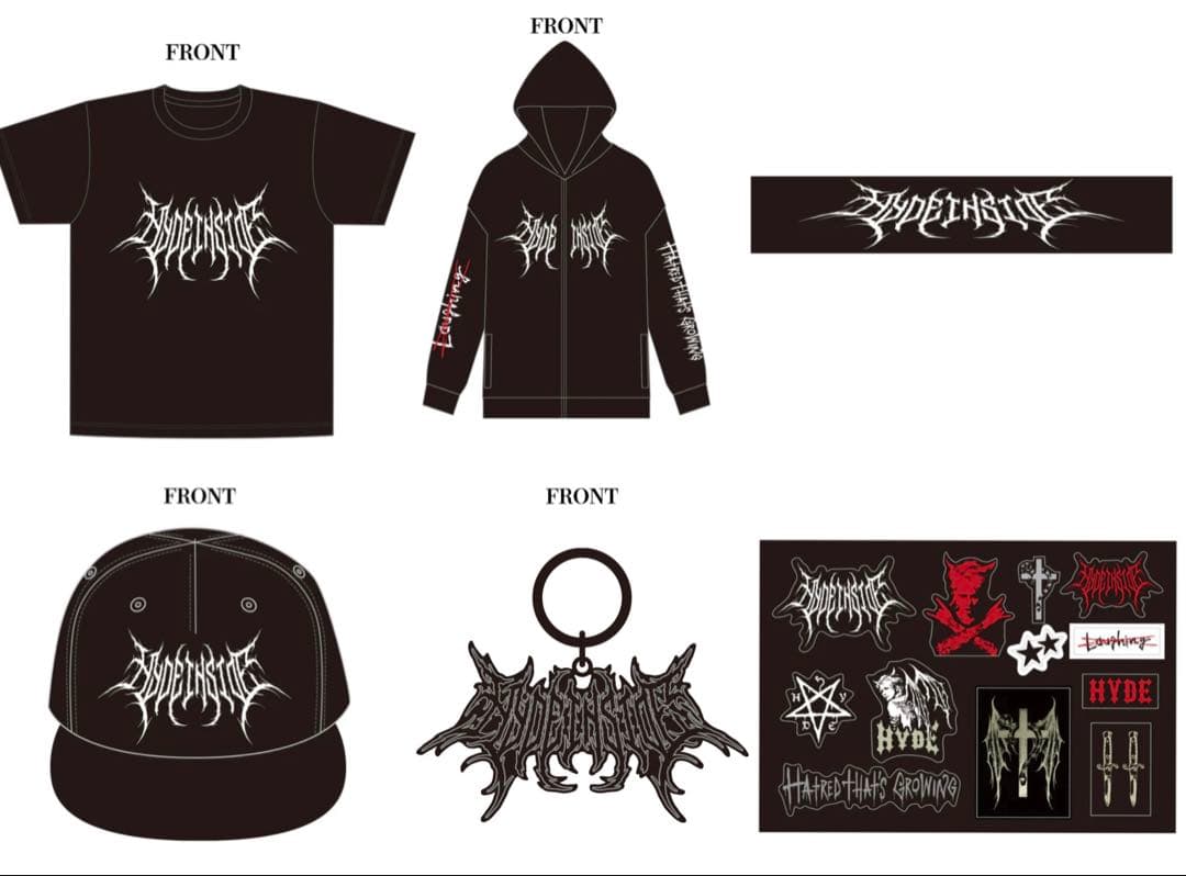 HYDE 氣志團万博2024 Tシャツ　パーカー　キャップ　タオル　ステッカー等