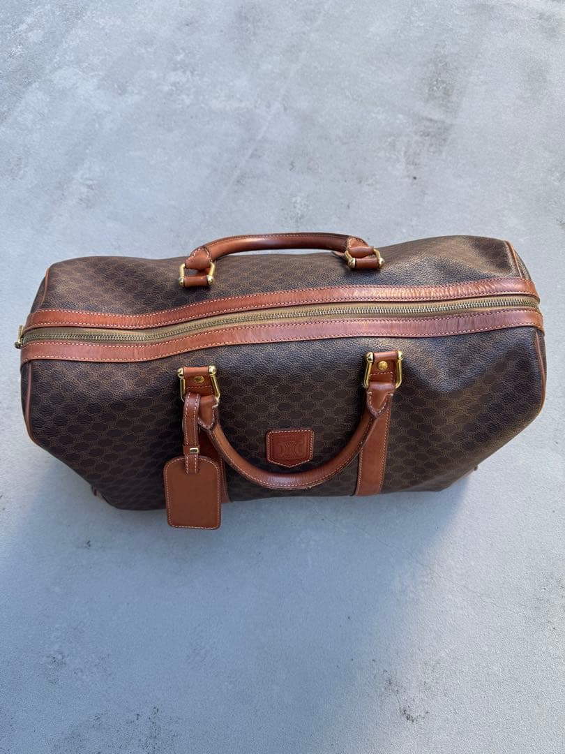 CELINE モノグラム レザーボストンバッグ