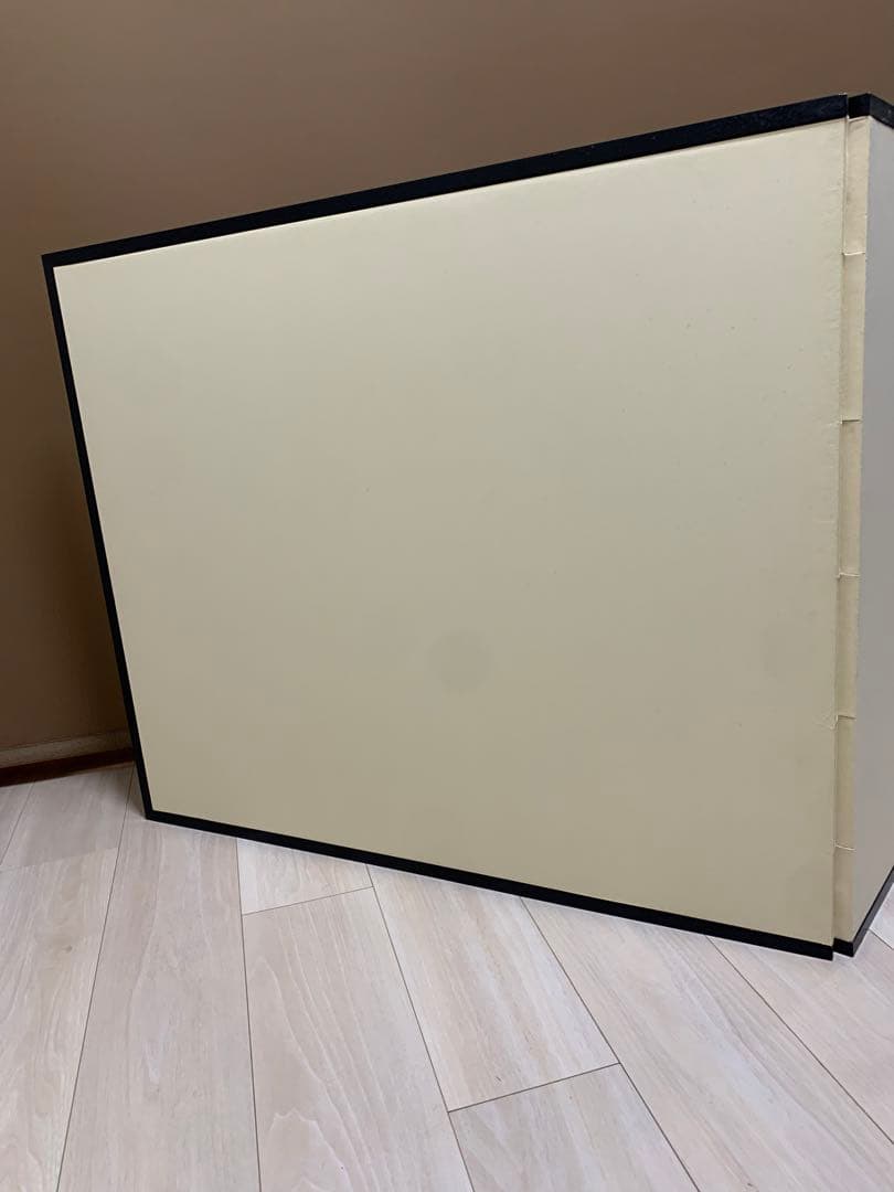 【美品】 茶道具 風炉先屏風 風炉先　総張 裏白　黒塗枠 雲鵬