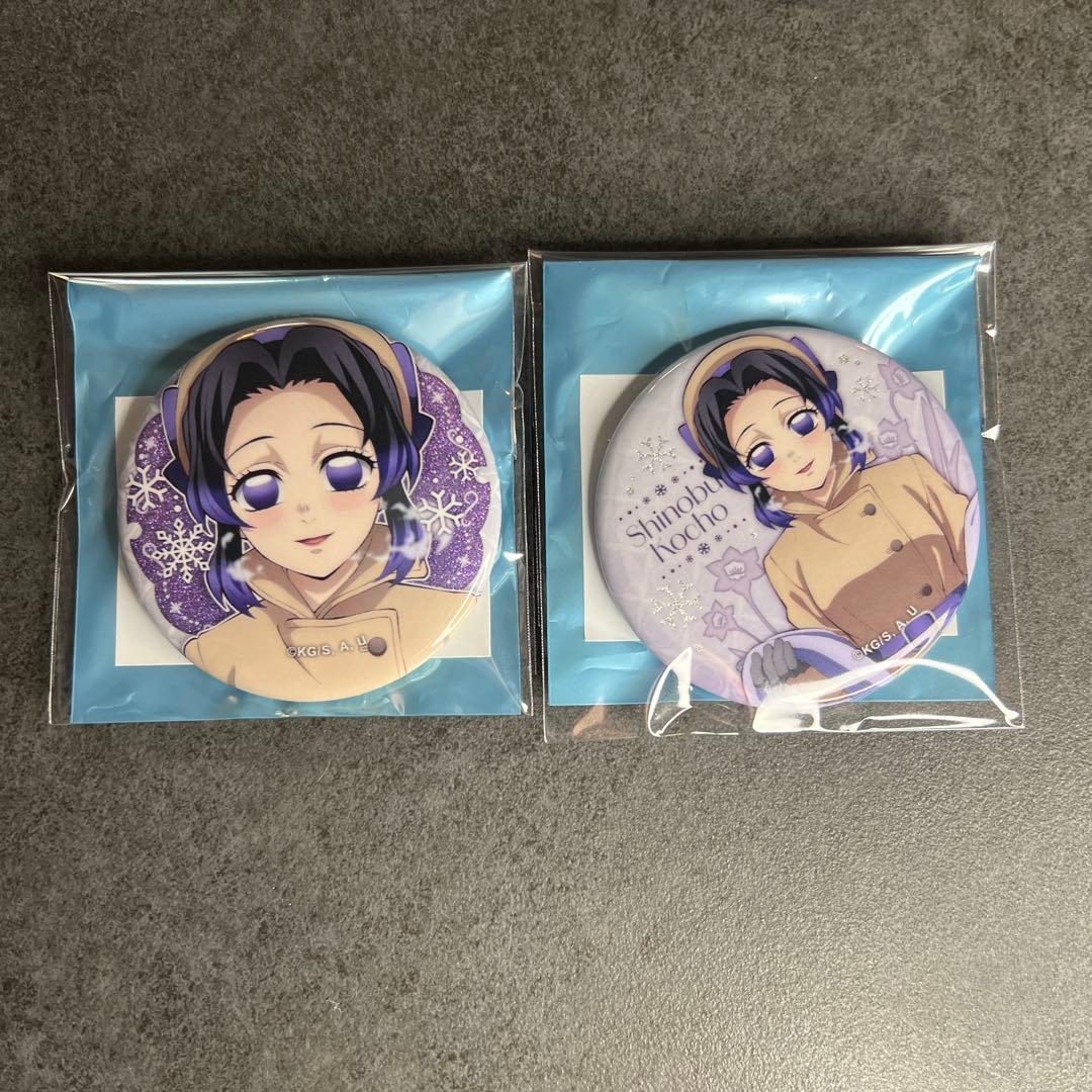 鬼滅の刃　AGF 缶バッジ　胡蝶しのぶ　ホログラム　ufotable 未使用