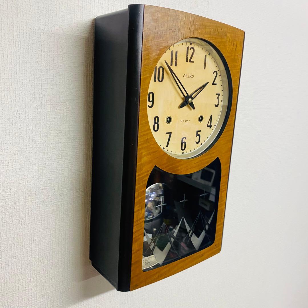 SEIKO 21日巻　ゼンマイ時計　古時計　機械時計　箱時計　72-2