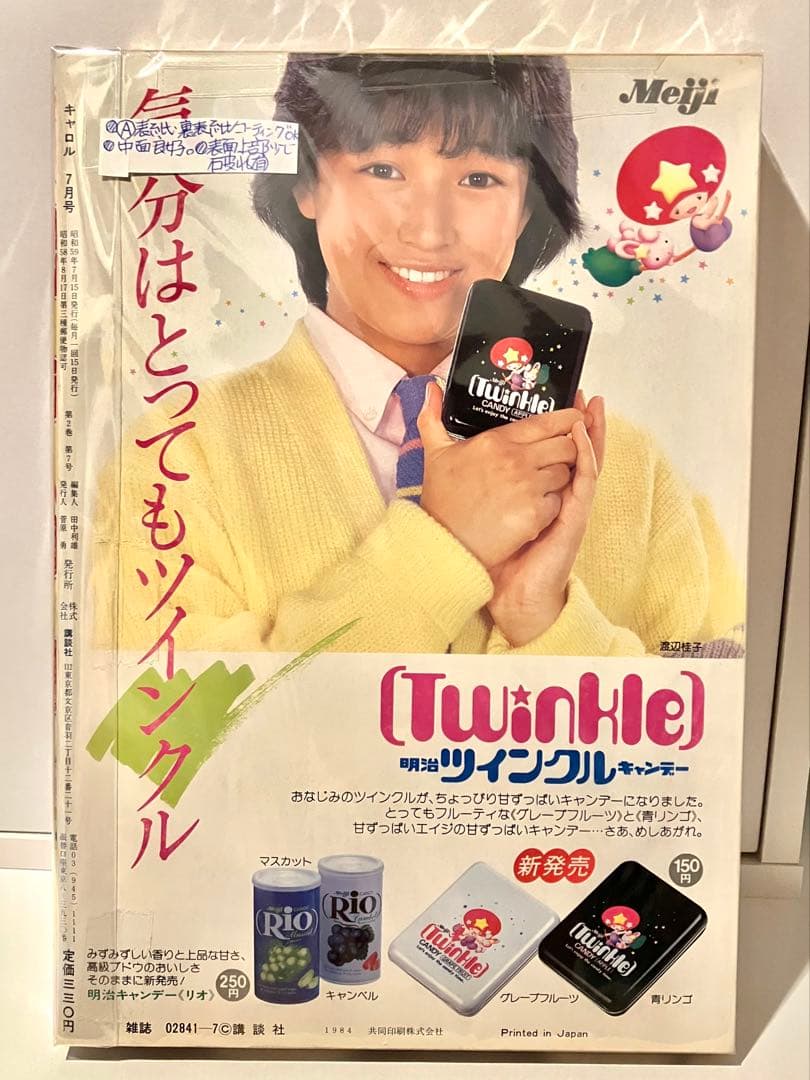【珍品】月刊キャロル 1984年7月号 クリミィーマミ とんがり帽子のメモル