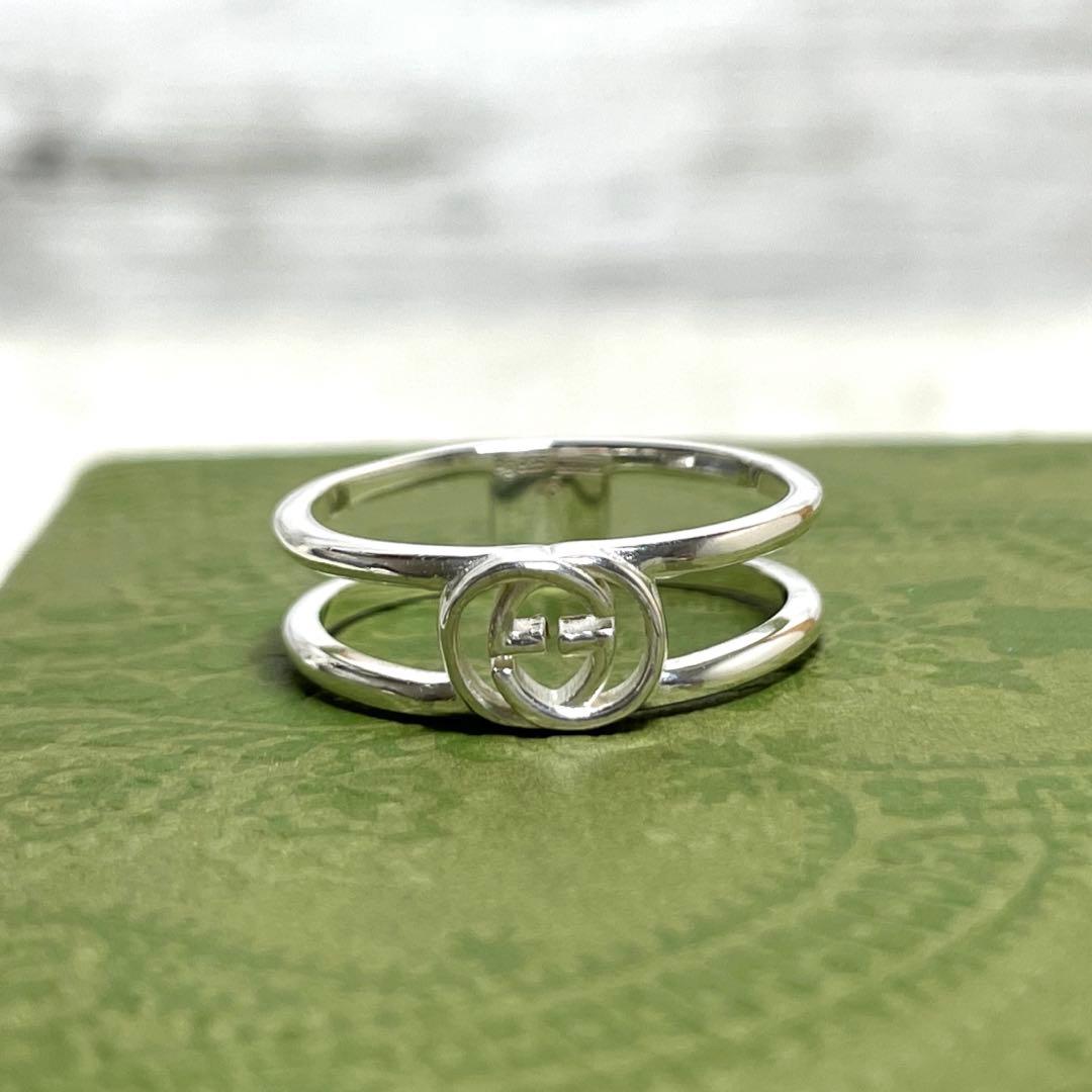 GUCCIグッチ インターロッキングGGリング　スリム　14号メンズ/レディース