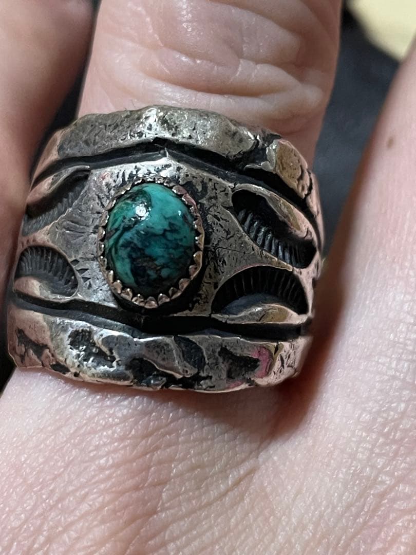 ビッグハンド　big hand ターコイズリング　シルバー925