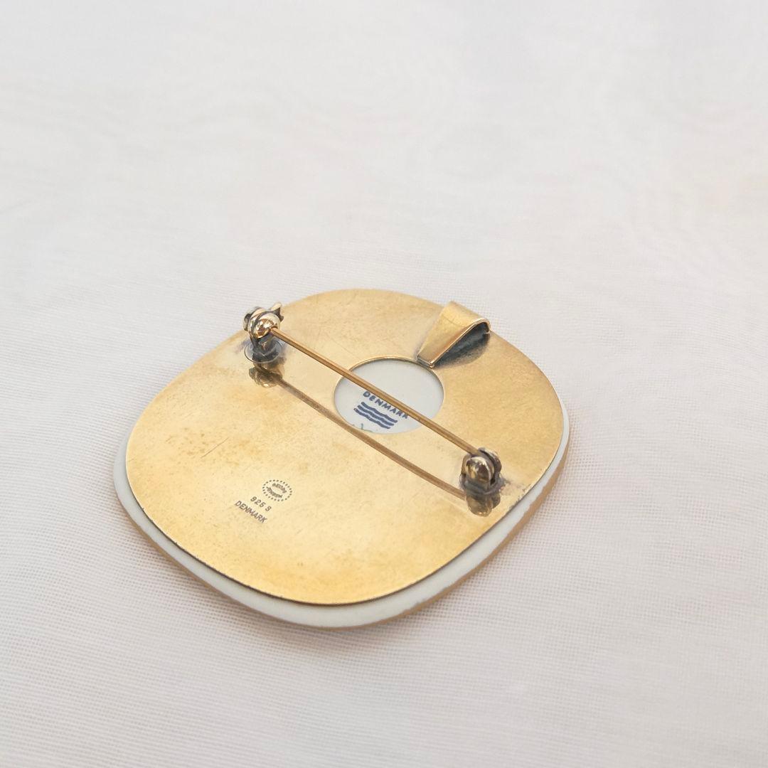 アラン　ロイヤルコペンハーゲン　フローラダニカ　ブローチ