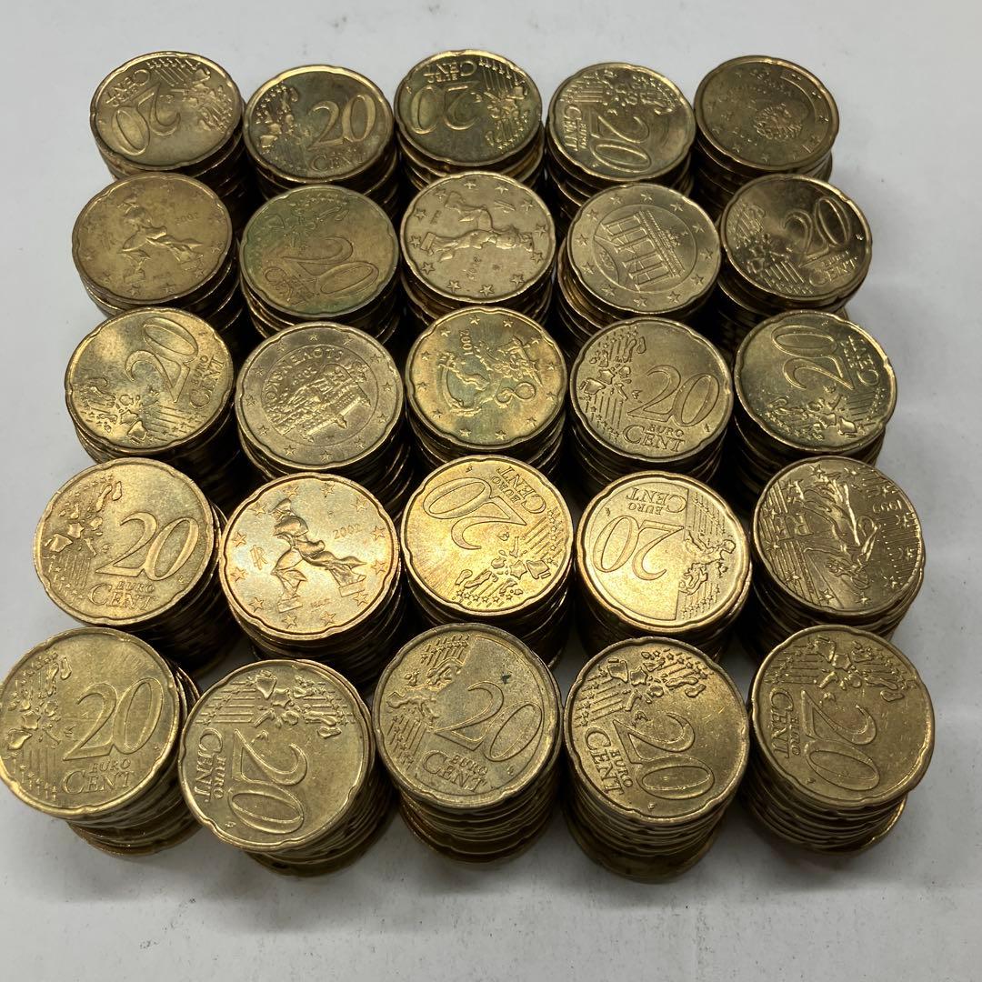 ユーロ　20セント　250枚　　硬貨　まとめ売り