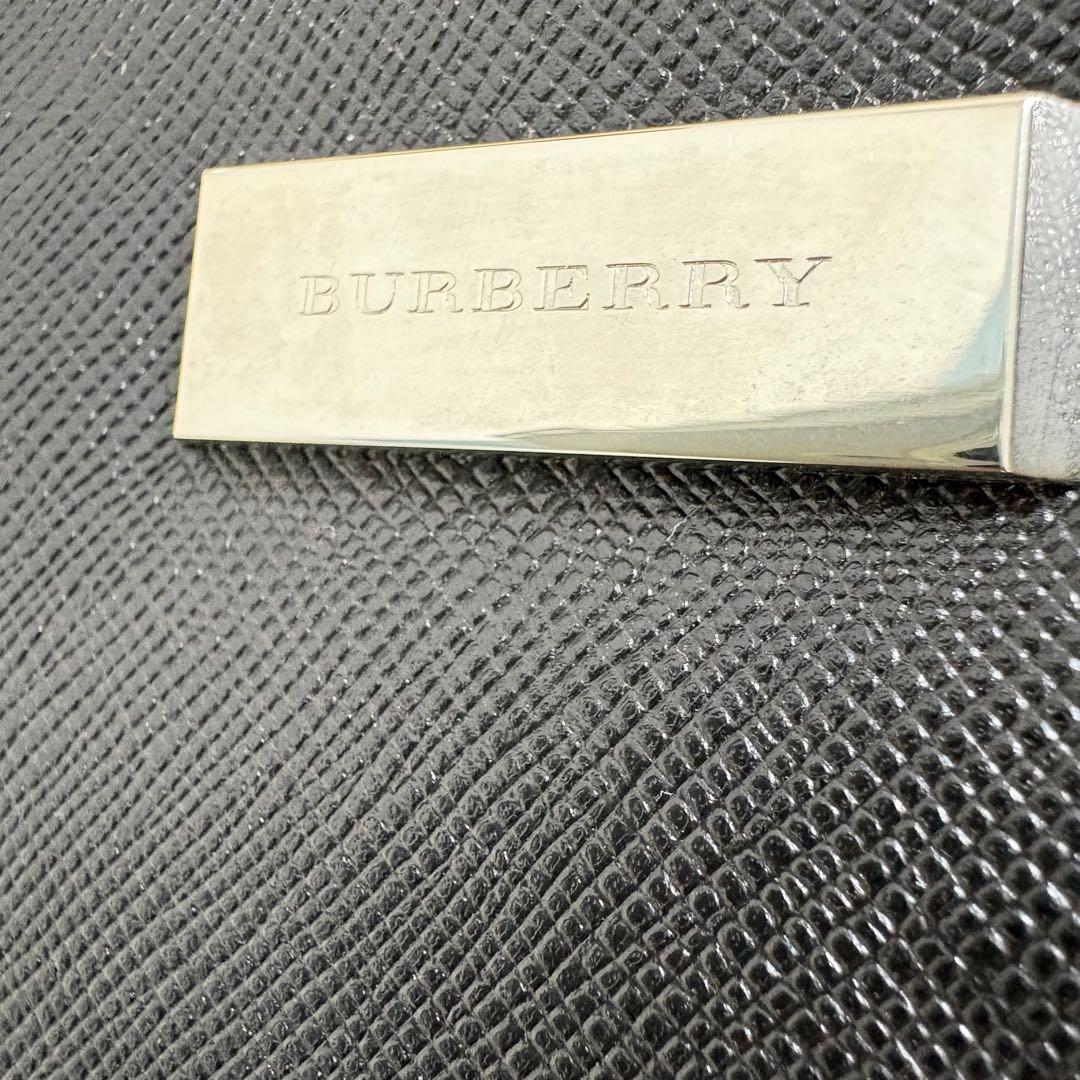 美品　バーバリー　ビジネスバッグ　ブリーフケース　サフィアーノレザー　本革　黒