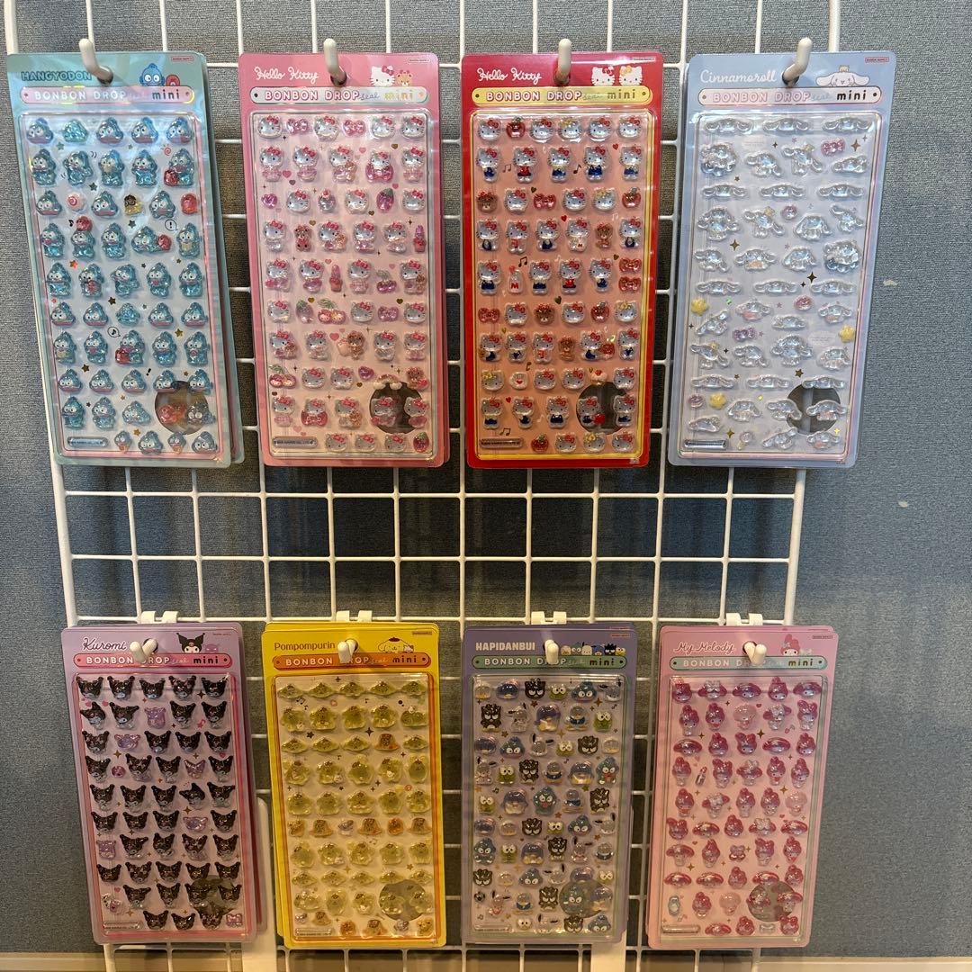 ボンボンドロップミニシール サンリオ8パックセット