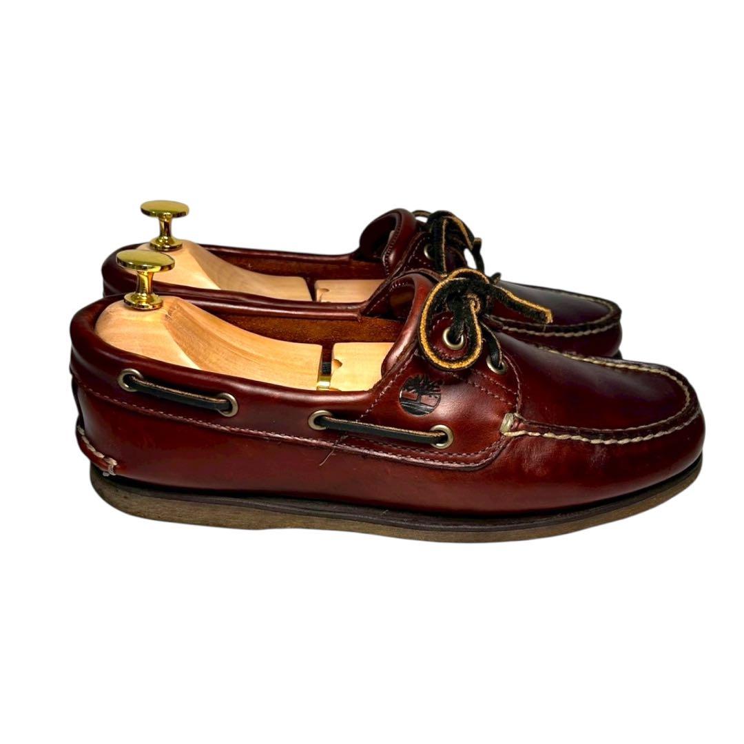 Timberlandティンバーランド2eye デッキシューズ　ブラウン赤茶