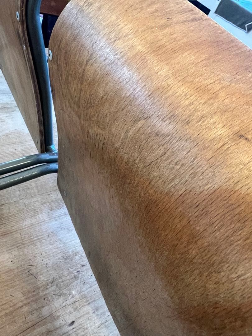 英国ヴィンテージキッススクールチェアー2脚セット