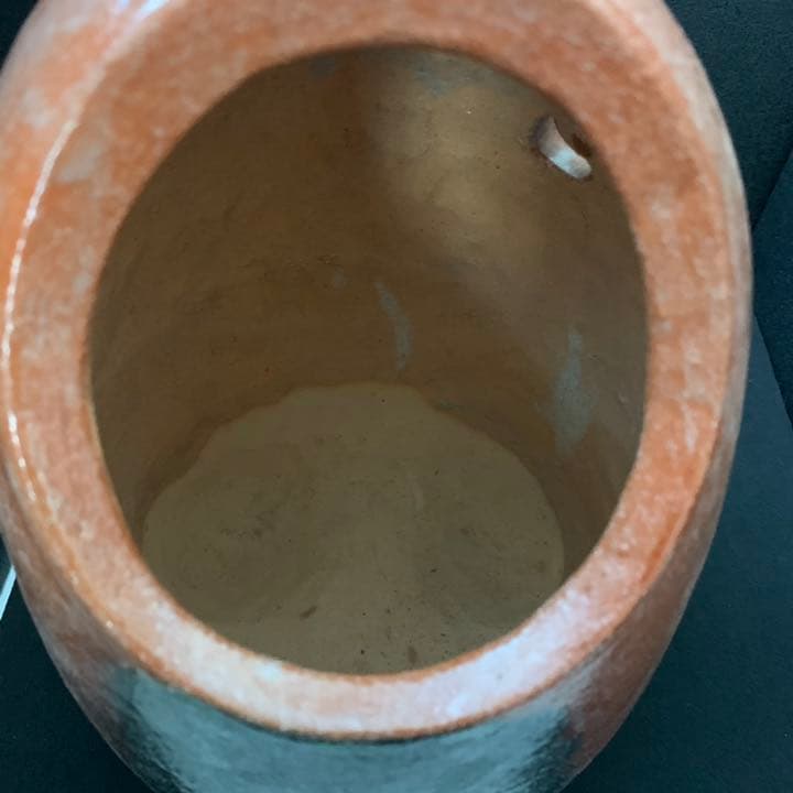 幻の陶芸家 有馬 太閤窯 初代 小西平内 作 赤楽焼 綿ぼうし 手あぶり 茶道具