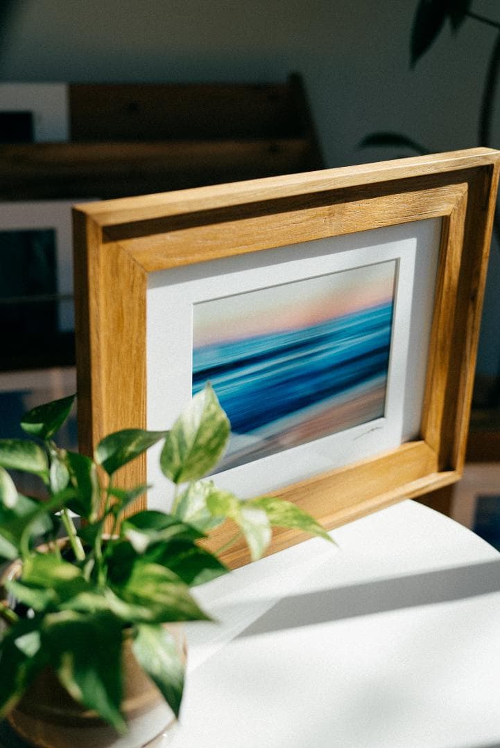 Laguna Sunset Blur - A3プリント + チークウッドフレーム